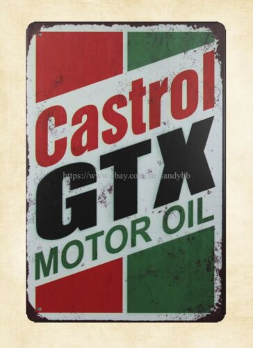 Castrol Oil Gtx - Reproduksi gambar taman pada papan nama