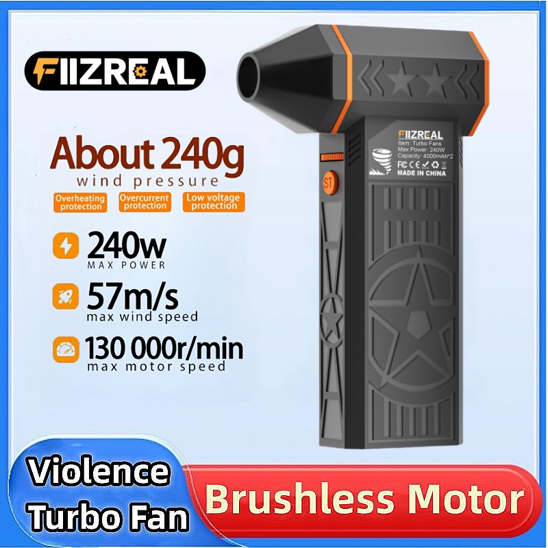Dryer Car Blower - Fiizreal X50 240W Kipas Turbo Tanpa