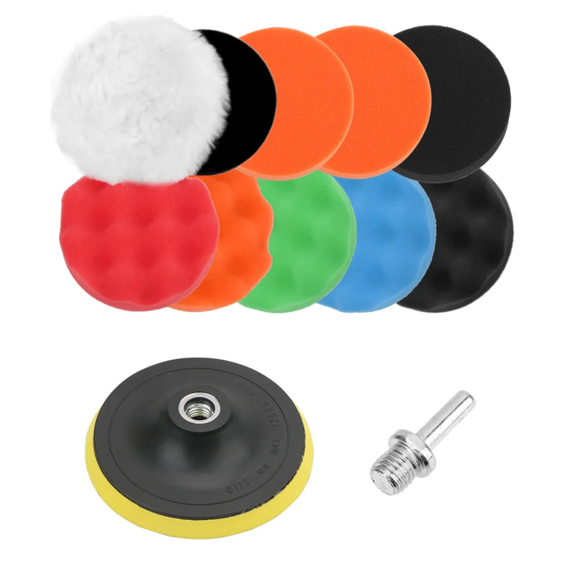 12Pcs/set Bantalan Poles Mobil - Polish Pad Set Buffer ulasan dan harga