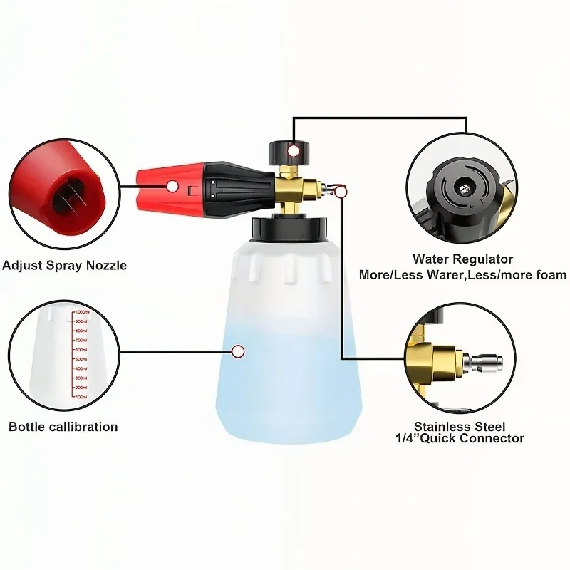 Meriam Busa PA Tekanan Tinggi, - Pressure Washer Foam Gun ulasan dan harga