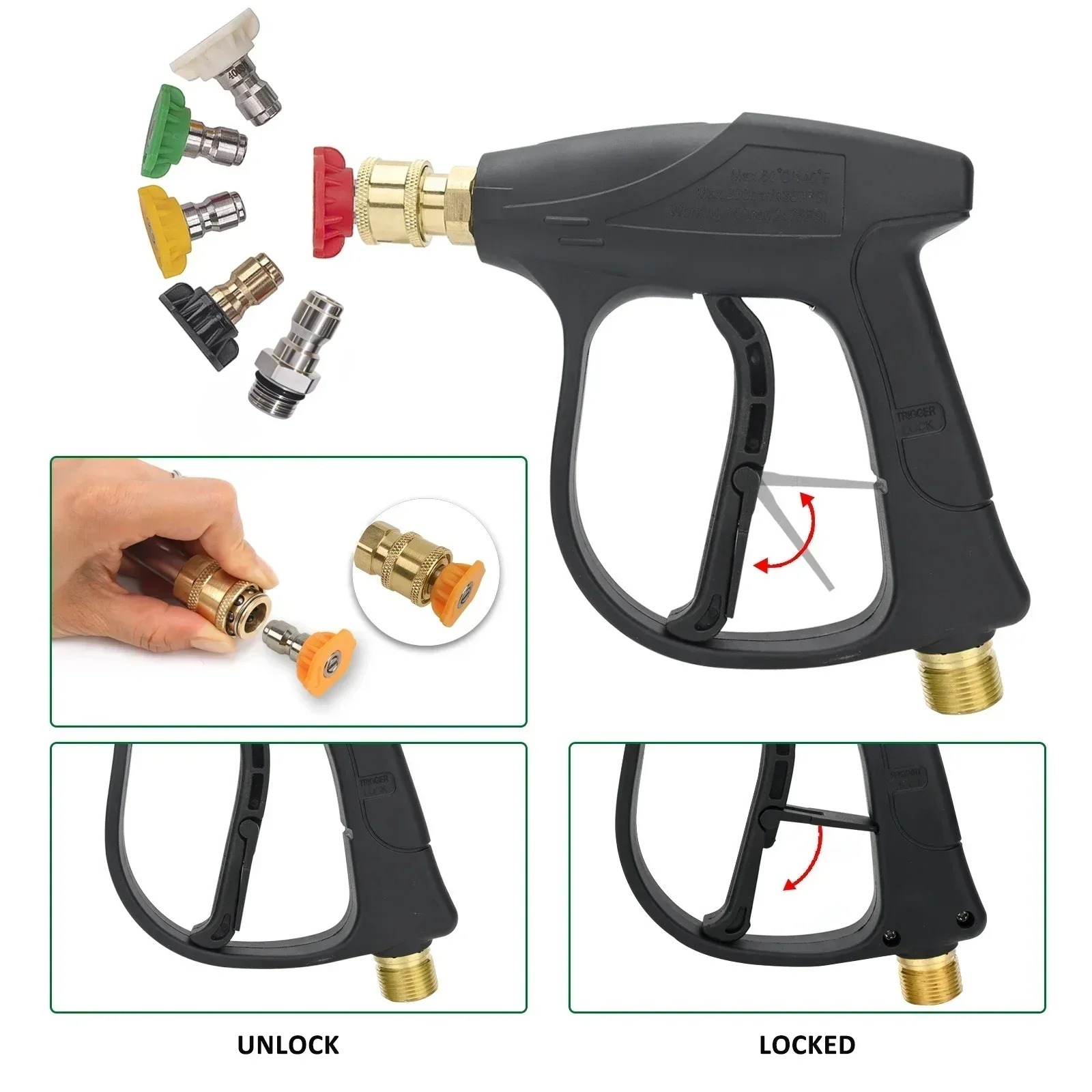 Kit Pistol Semprot Busa & Mesi - Pressure Washer Foam Gun ulasan dan harga