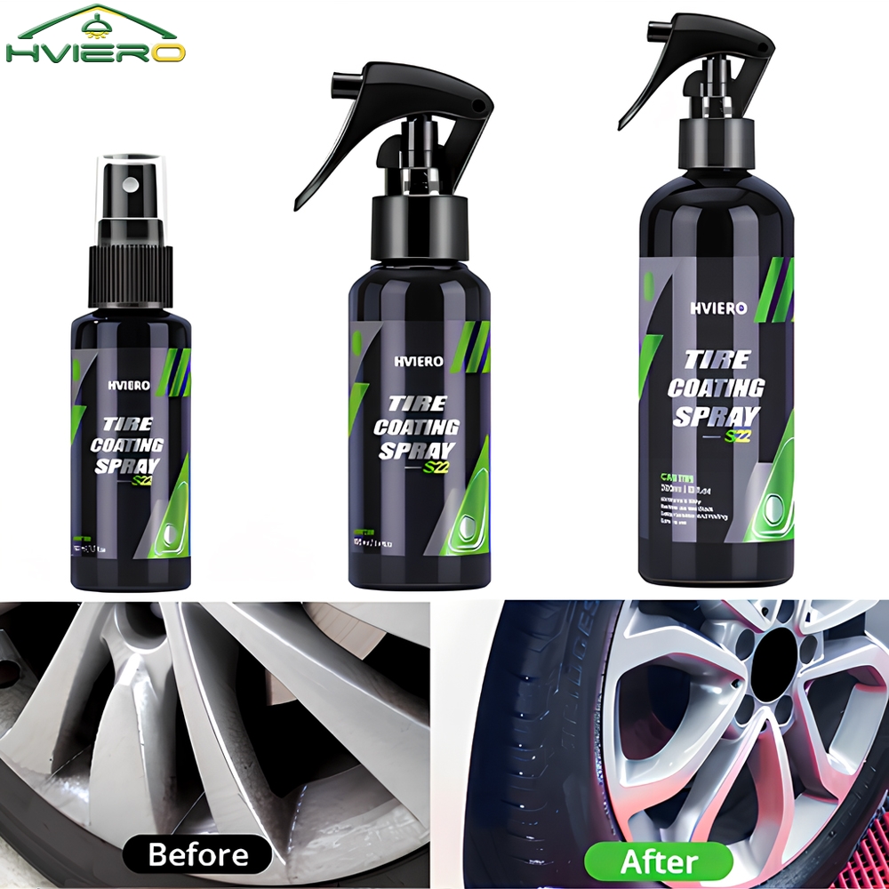 Kilau ban HVIERO S22 lapisan b - Tire Shine Spray Sealant ulasan dan harga