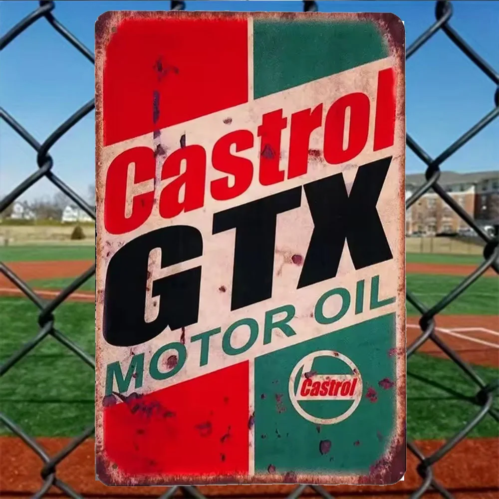 Papan Logam Vintage Castrol GT - Castrol Oil Gtx ulasan dan harga
