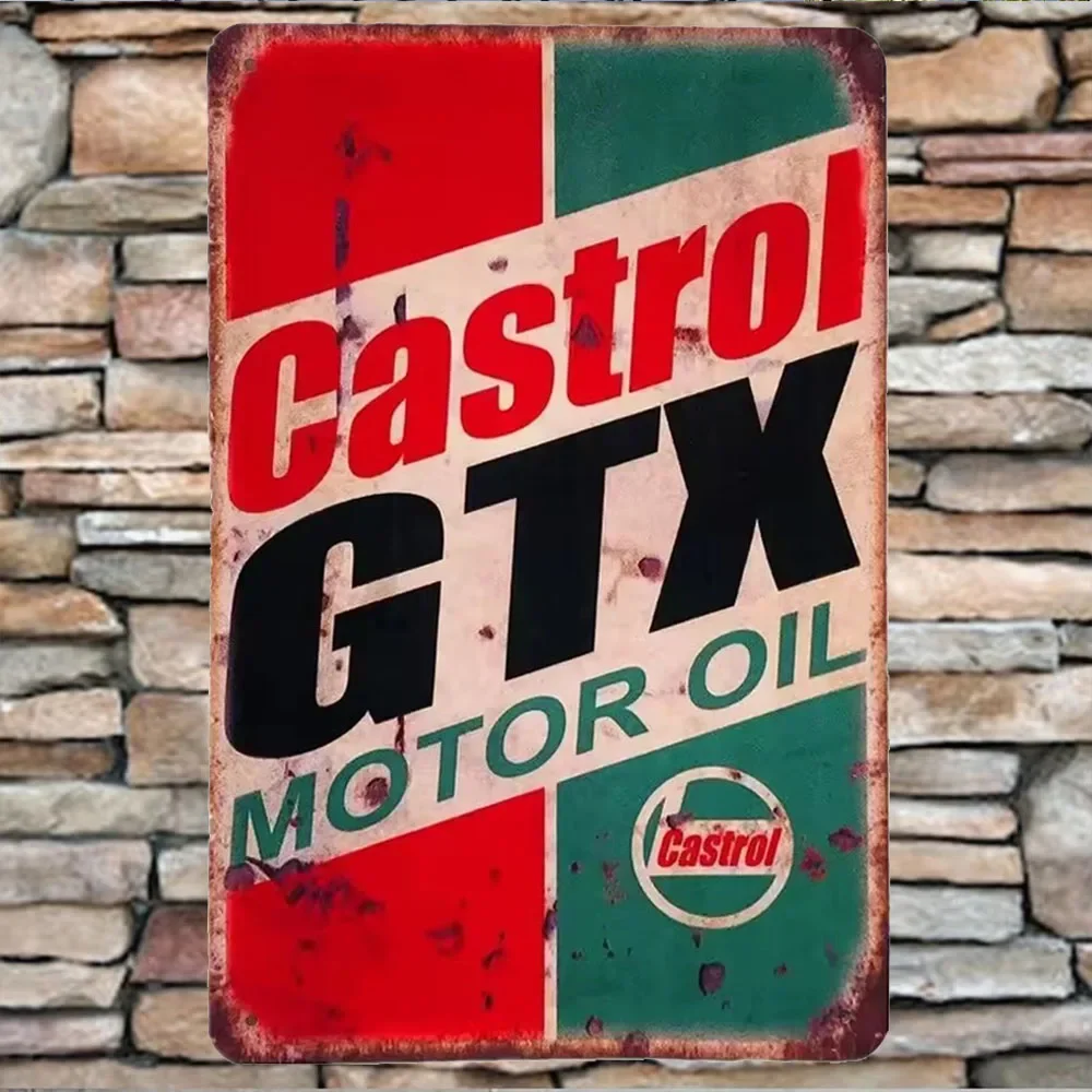 Papan Logam Vintage Castrol GT - Castrol Oil Gtx ulasan dan harga