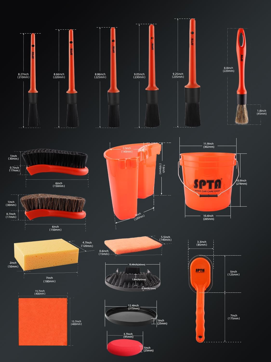 SPTA 31Pcs Set Ember Cuci Mobi - Interior Detailing Kit ulasan dan harga